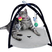 Foldable Tent Nest General for Cats and Dogs Natural Comfortable Fabric Thick Material No Lint and No Peculiar Smell Bell Design