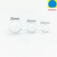 10ชิ้น Dia.16mm มือจับประตูกลมคริสตัลใส20มม. 25มม. ลูกบิดอะคริลิกใสส้นแบนลูกบิดตู้มีลิ้นชักในครัว