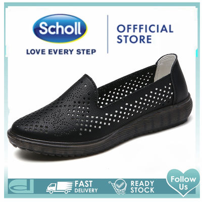 Scholl รองเท้าแตะผู้หญิง Scholl หนังรองเท้าผู้หญิง Scholl รองเท้าผู้หญิง Scholl ผู้หญิงรองเท้าแตะรองเท้าลำลองผู้หญิงโบฮีเมียนโรมันรองเท้าแตะ รองเท้าฤดูร้อนรองเท้าแตะผู้หญิงรองเท้าแบน