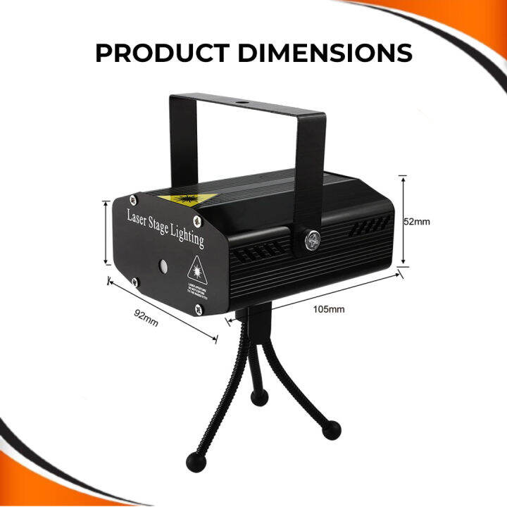 ACB1147 Mini Laser Projector Stage Lights LED R&G Disco Lighting Xmas