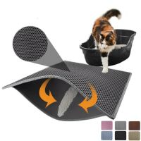 TEXPet Cat Litter Mat Waterproof EVA Double Layer Cat Litter Trapping Pet Litter Box Mat Clean Pad Products For Cats Accessories