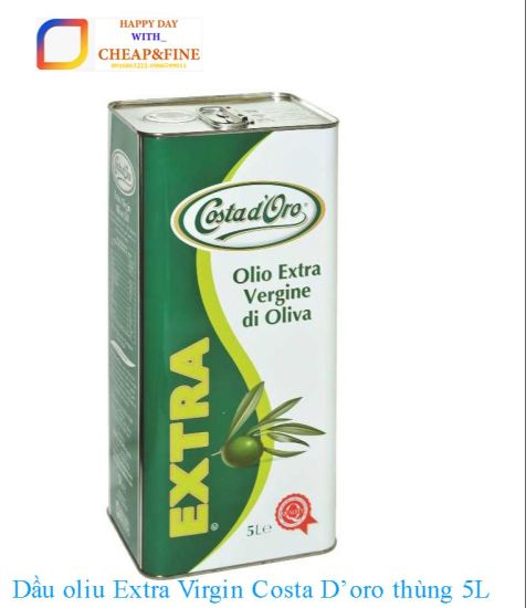 Dầu oliu olive extra virgin costa doro thùng 5l - cheap&fine - ảnh sản phẩm 1