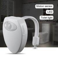 【CC】 PIR Sensor Toilet Night 8 Colors USB Rechargeable Bowl Lamp