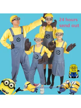 Minions Women Hooded Costume Despicable Me Ladies Fancy Dress Adult Funny  Outfit