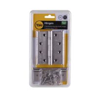 บานพับ 4 นิ้วX3 นิ้ว YALE HISL4320BBP4G2 สเตนเลส PACK4 4"X3" YALE HISL4320BBP4G2 STAINLESS STEEL BUTT HINGE PACK4