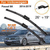 Enlife Car Wiper Blade For Volkswagen Passat B8 2016-2019 Windshield Rubber Silicon Refill Front Window Wiper Blade 26"+19" Accessories