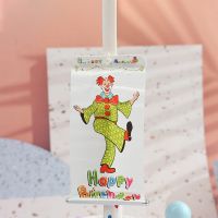 Creative Clown Candle Surprise Party Baby Shower Decoration Birthday Candle Whimsy Clown Plug-in Love Insert Cake Candle Topper