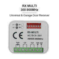 Universal AC DC 9-30V 2 Channel Universal Multi Receiver Controller RX MULTI 300-900MHz Multi-frequency Remote Control Receiver