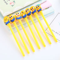 ปากกาเจล Yellow men หมึกสีดำ ชิ้นละ 6 บาท  (สุ่มลาย) ฟรี! กล่องใส่ดินสอ ซื้อครั้งละ 10 ปากกา