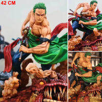 Figure ฟิกเกอร์ จากการ์ตูนเรื่อง One Piece GK วันพีซ เต็มพิกัดสลัดจอมลุย Roronoa Zoro โรโรโนอา โซโร Singa 1/4 งานปั้น สูง 42 cm น้ำหนัก 8 กิโลกรัม Ver Anime ของสะสมหายาก อนิเมะ การ์ตูน มังงะ คอลเลกชัน จากการ์ตูนดังญี่ปุ่น New Collection Model โมเดล