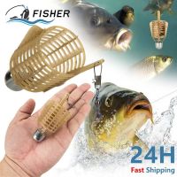 【LZ】■♣  Fishing Bait Cage 20g/30g/40g/50g Carp Fishing Bait Feeder Lure Holder Cage Sinker Trap Fishing Cage Basket Fishing Accessory