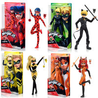 30ซม. Bandai ของแท้อะนิเมะรูป Ladybug Girl อุปกรณ์ต่อพ่วง Hand Office Super Black Cat รุ่น Blind กล่องของเล่นเด็กคริสต์มาสของขวัญ ~