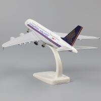 เครื่องบินโลหะเครื่องบินโดยสาร20ซม. 1:400สิงคโปร์สายการบิน A380โลหะจำลองโลหะผสมวัสดุการบินของเล่นแบบจำลองของขวัญเด็กผู้ชาย