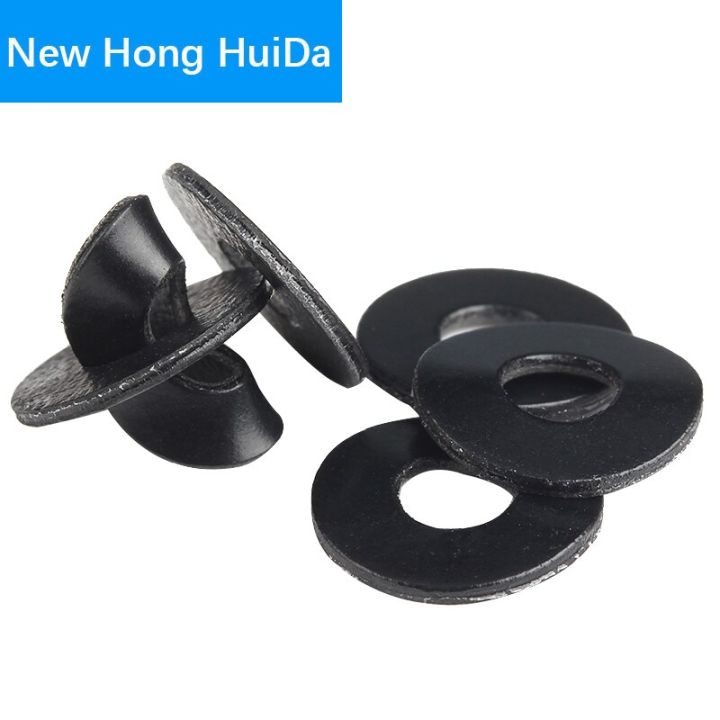 100pcs-pvc-washers-m2-m2-5-m3-m4-m5-m6-m8-m10-m12-soft-plastic-gasket-black-insulation-flat-paded-for-screws-nails-screws-fasteners