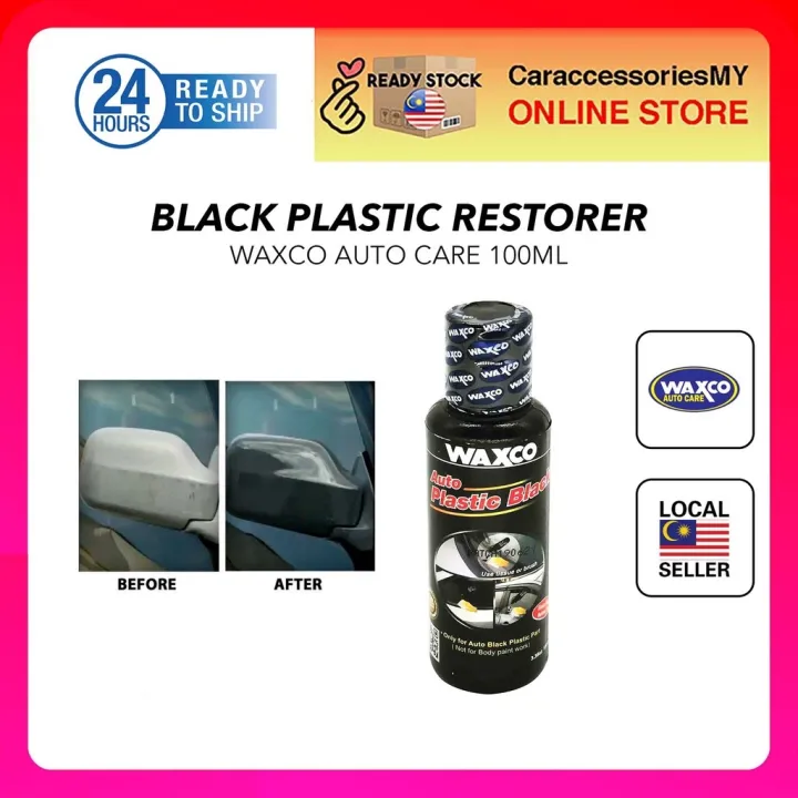 New Promo WAXCO Black Auto Plastic Colour Restorer Rubber Black Restore