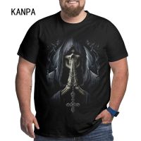 Skull Design T Shirts High Quality Cotton Big Man Oversize T-Shirts Plus Size Summer Tops Tees Men 6Xl 5Xl 【Size S-4XL-5XL-6XL】