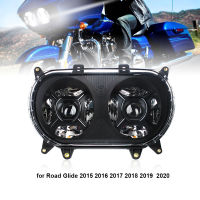 124 W Led ไฟหน้าคู่ไฟหน้ารถจักรยานยนต์สำหรับ Road Glide 2015 2016 2017 2018 2019 2020