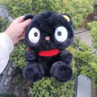 12pcm ญี่ปุ่นอะนิเมะ chococat ตุ๊กตา Ghibli สีดำ Jiji แมวตุ๊กตา Kawaii แมวดำนุ่มยัดไส้สัตว์ plushie ตุ๊กตาของเล่นของขวัญ