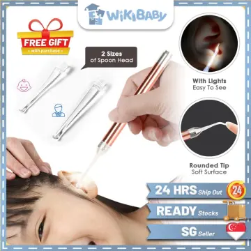 SG] USB Ear Wax Removal with Light for kids Ear Digger Cleaning Kit Ear  Cleaner for Pets Ear Spoon