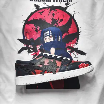 Akatsuki Unifrom Custom Shoes Naruto Anime Air Jordan 1 Sneaker Boots -  Reallgraphics