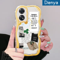 เคส Dienya สำหรับ OPPO Reno 8 T 5G Reno8 T A1 Pro Reno 8 5G Reno 8 Pro 5G เคสแฟชั่นลายหญ้านำโชคหลากสีน่ารักเคสมือถือกันกระแทกแบบใสนิ่มเคสโปร่งใสลายกล้องถ่ายรูปสร้างสรรค์ฝาครอบป้องกันซิลิโคน