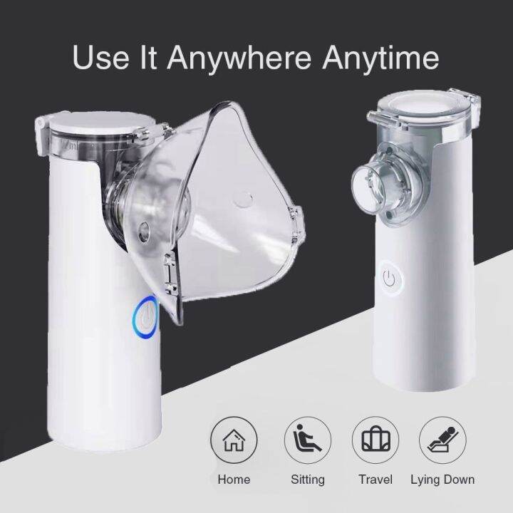 nebulizer-ultrasonic-mesh-เครื่องพ่นละอองออกซิเจน-ขนาดพกพา-ระบบอัลตร้าโซนิค-เครื่องพ่นยาและช่วยหายใจ-หายใจสะดวก-โล่งคอ-เกรดการแพทย์