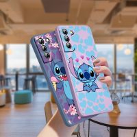 Lilo Stitch Disney Phone Case For Samsung Galaxy S23 S22 S21 S20 FE S10 Plus Lite Ultra 5G Liquid Rope Soft TPU Cover