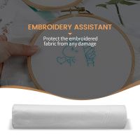 Clear Wash Water Soluble Embroidery Film 12 inch x 30 Yd Roll for Machine Embroidery and Hand Sewing