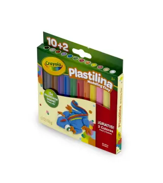 Crayola Plastilina Clay 12 Colors, 6.7oz, Modeling Clay, Non-Toxic, Age 3+,  New