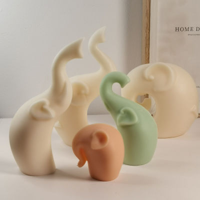 3D Animal Candle Mold Elephant Candle Mold DIY Animal Candle Making Supplies Handmade Soap Resin Clay Mold Chocolate Mold For Candles Wick Gifts Craft Home Decor Mold 3D Animal Candle Mold Elephant-shaped Candle Mold Handmade Animal Soap Mold Resin Clay