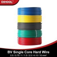 BV Hard Wire Single Core 20/19/18/16/14/12/10/8 AWG Solid Copper PVC Home Wiring Flame Retardant Fixed Electrical Cable