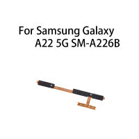 เปิดปิดสวิตช์ปิดเสียงควบคุมปุ่มปรับระดับเสียงปุ่ม FLEX CABLE สำหรับ Samsung Galaxy A22 5G SM-A226B-hdfssaa