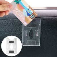 Sucker Card Holder For Windshield Glass Tag Durable ID IC card holder Card Sleeve Car Organization