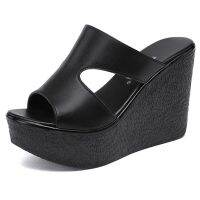 High Heel Wedges Sandals For Women 2023 Summer New Platform Fashion Footwear Red Black White Large Size Sandals