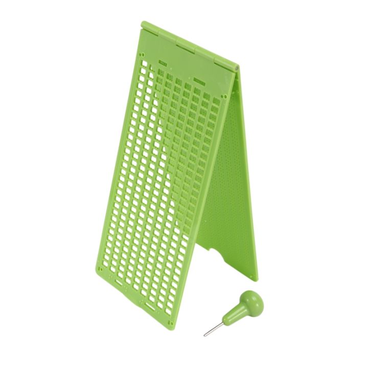 9 Lines 30 Cells Braille Writing Slate and Stylus Plastic Braille Slate
