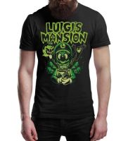 Mens Short-Sleeve Crewneck T-Shirt Luigis Mansion Halloween T-Shirt Adults &amp; Kids Horror Movie &amp; Gaming T-Shirts