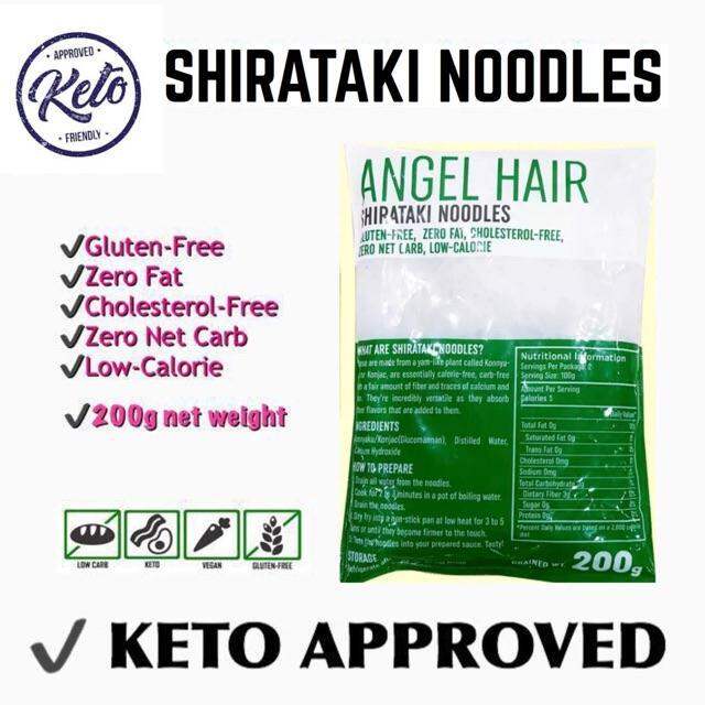 KETO ANGEL HAIR SHIRATAKI NOODLES Lazada PH