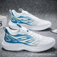 ?HOT ITEM ? Summer And Autumn Mens Shoes Ice Silk Flyknit Mesh Shoes Casual Sports Shoes Deodorant All-Match Soft Bottom Drooping Running Shoes XY