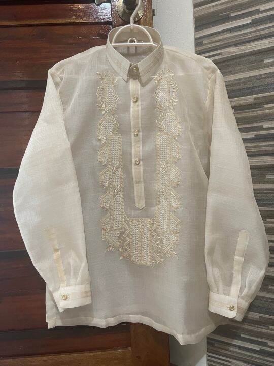 Pinya Cocoon Barong Tagalog with free dust bag Lazada PH