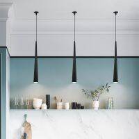 Pendant Lights Cone Long Tube Led Hanging Lamp Kitchen Lighting Fixtures 12W Anti-glare Dimmable Ceilin Lighting