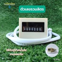 ตัวเลขรวมลิตรตู้จ่ายวางคอมจีน Electromagnetic Totalizer ตัวเลขรวมลิตรตู้จ่ายน้ำมัน อุปกรณ์นับลิตรรวม ตัวเลขรวมลิตร