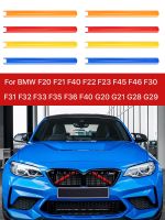 Car Front Grille Trim Strips Cover M Design Frame Stickers 2 Pcs For BMW 1 2 4 Series F20 F21 F22 F23 F32 F33 F36 X3 X4 G01 G02