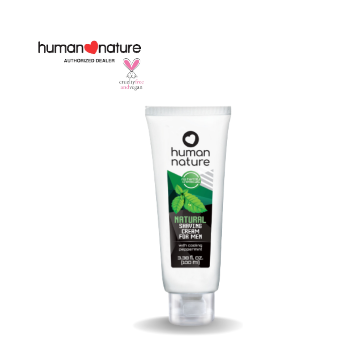 Human Nature Natural Shaving Cream With Peppermint / 100ml / Paraben