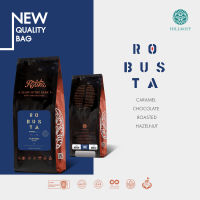 HILLKOFF : เมล็ดกาแฟคั่ว โรบัสต้า คั่วกลาง ราติก้า Ratika Robusta Italian Roast ขนาด 500 g กาแฟ เมล็ดกาแฟ เม็ดกาแฟ