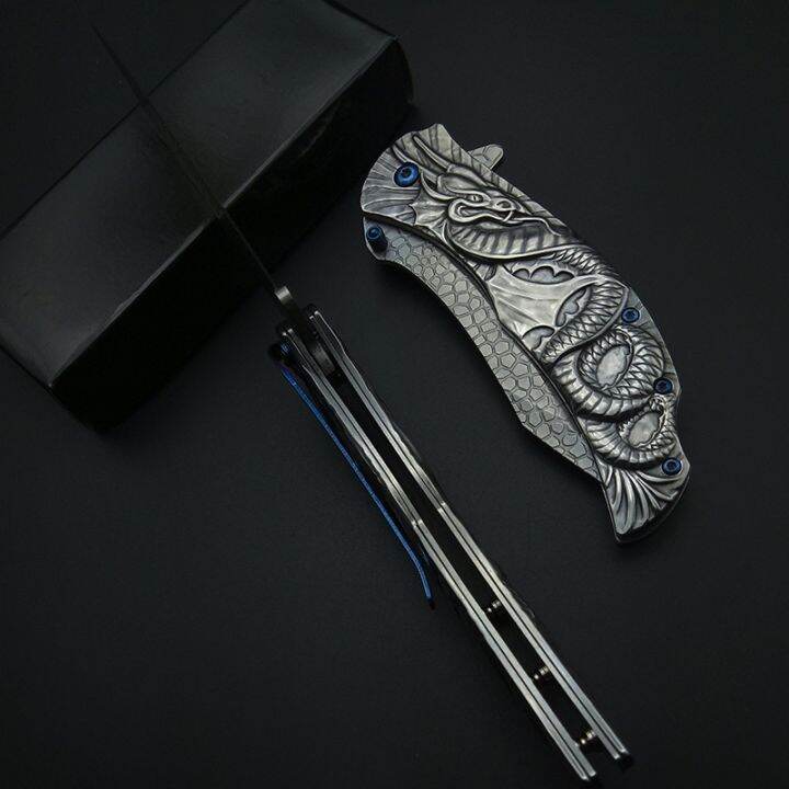 yf-silvery-demon-evil-dragon-snake-carving-3d-folding-with-clip-pocket-knives-all-steel-stainless-cool-for-collection-tool