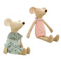 【A Great】 ตุ๊กตา AnimalLinen DollRealistic MouseDoll StuffedHome Decor SimulationKid 3 35ซม./14นิ้ว