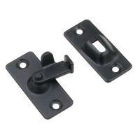 1 Pc Black 90 Degree Right Angle Door Latch Stainless Steel Door Locks Bolt for Barn Sliding Door Flip Door Buckles Household