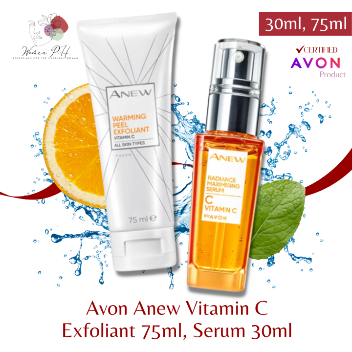 Avon Vitamin C Warming Peel Exfoliant 75ML, Radiance Maximising Serum