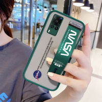 UCUC เคสโทรศัพท์เคสสำหรับ VivoX60 (สายรัดข้อมือ) กันกระแทก Frosted กลับยอดนิยม NASA เคสใส่โทรศัพท์ Soft Edge Full ฝาครอบเลนส์ป้องกันเลนส์โทรศัพท์บางเฉียบกรณี Vivox60