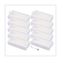 10Pcs HEPA Filters Replacement Accessories Parts for ILIFE V3S V3S Pro V5 V5S V5S Pro Robotic Vacuum Cleaner